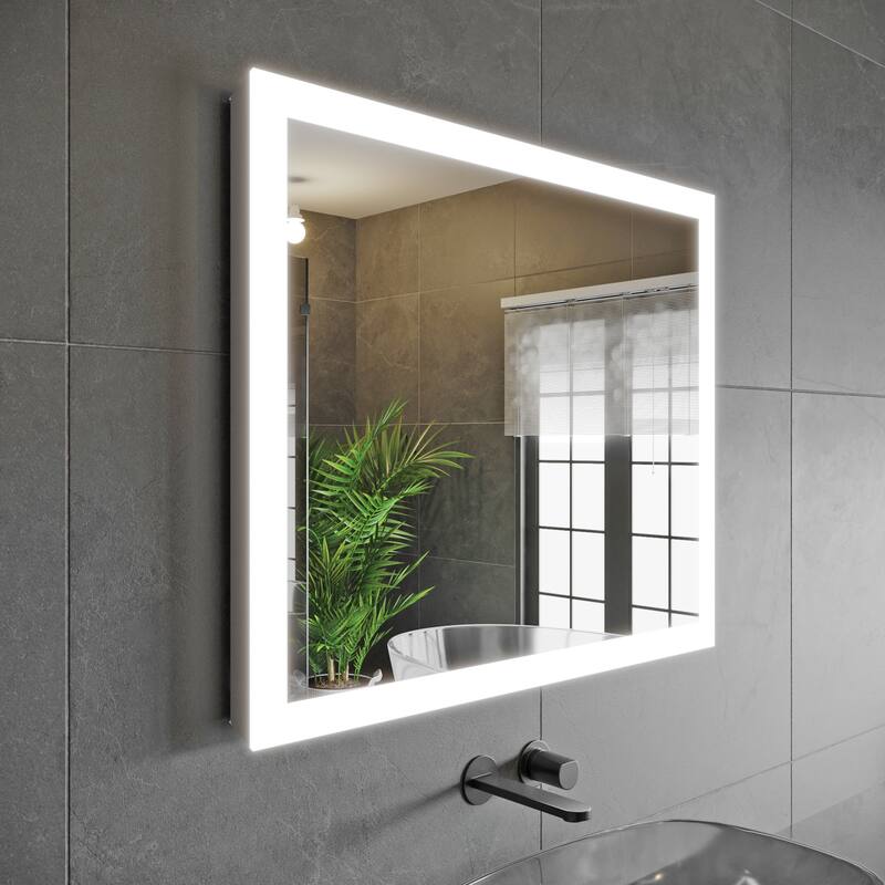 Gabriella Modern LED Bathroom Vanity Mirror - 30"x36"