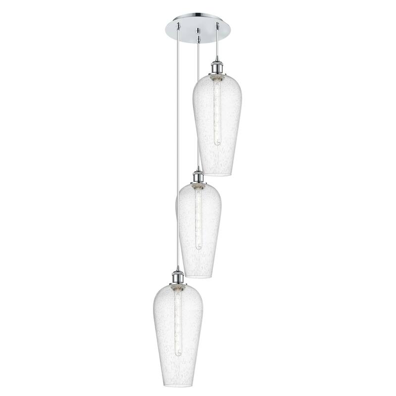 Innovations Lighting Endless Possibilities Ballston - Chelsea - 3 Light 15" Cord Hung Multi Pendant - Polished Chrome/Seedy