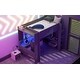 preview thumbnail 21 of 30, Dark Gray Frame Gaming Loft Bed Wood Bed wDesk, LED, Charging Station