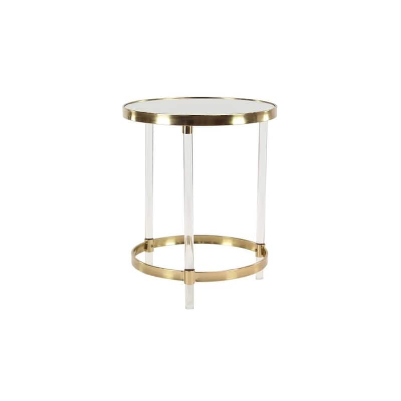 Weston Gold Round Accent Table