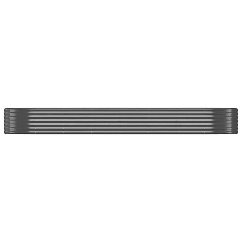 vidaXL Garden Raised Bed Powder-coated steel - 126.8 x 126.8 x 14.2 in