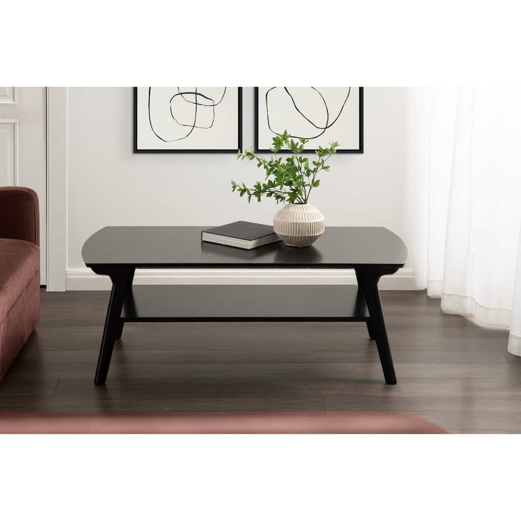 Kate and Laurel Louena Wood Coffee Table - 48x24x18