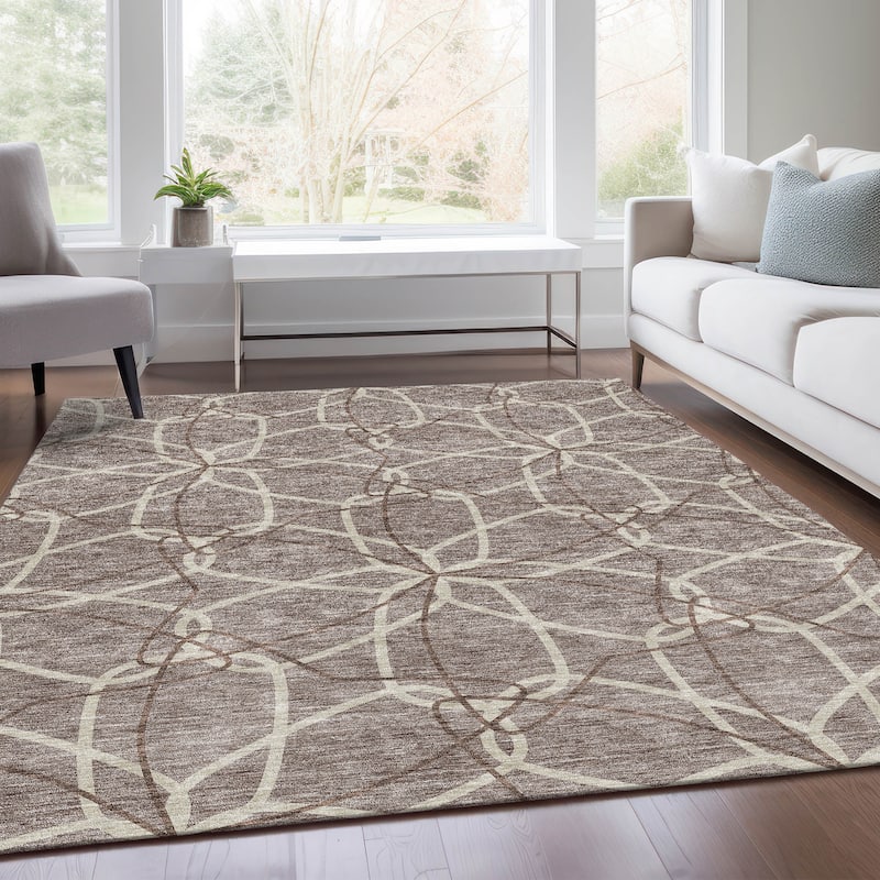 Premium Washable Super Soft Modern Floral Mayfield Rug