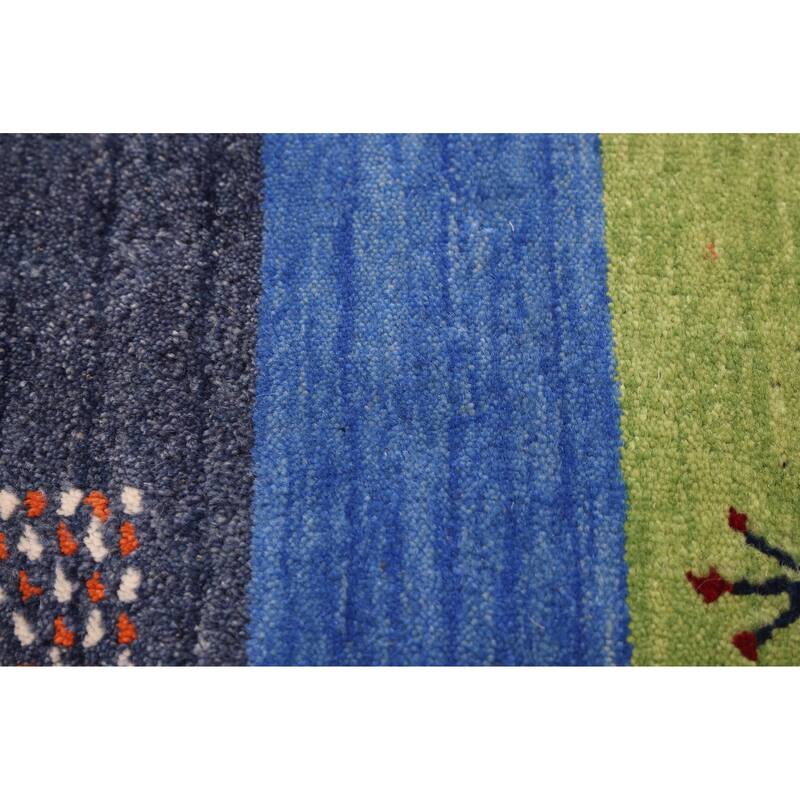 ECARPETGALLERY Hand Loomed Kashkuli Gabbeh Multi Color Wool Rug - 3'11 x 5'8