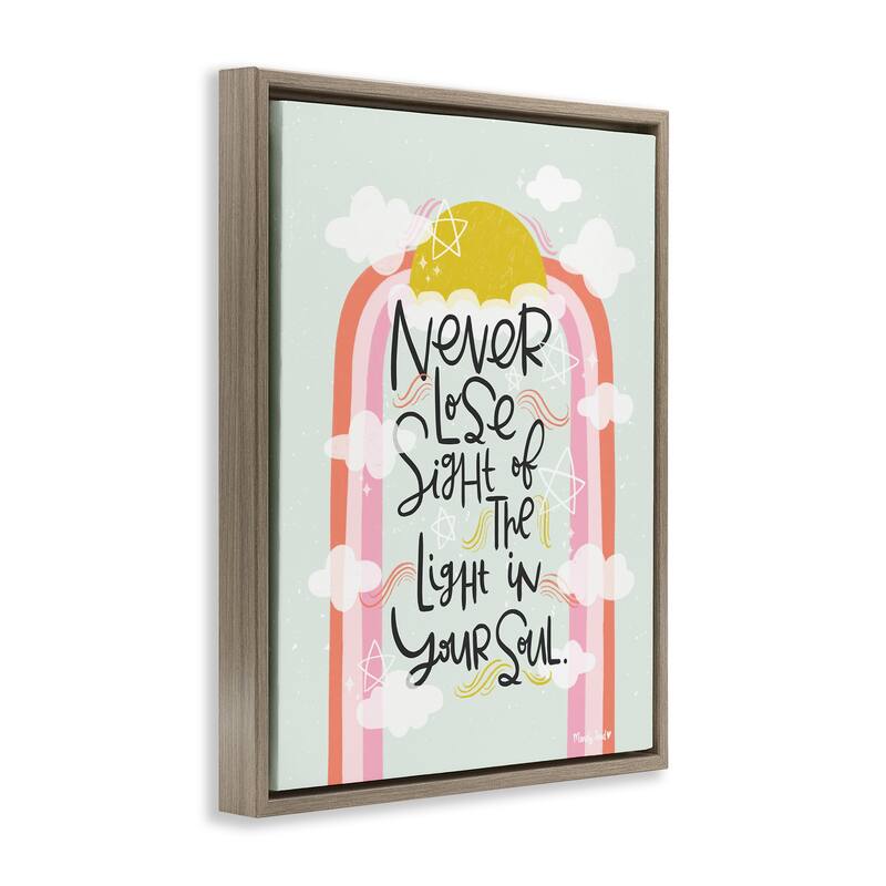Stupell Light In Your Soul Framed Floater Canvas Wall Art Design By Mandy Ford Art + Illustration