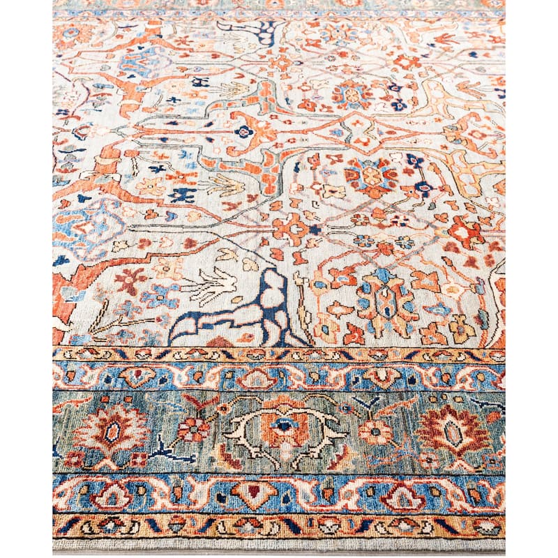 Serapi One-of-a-Kind Hand-Knotted Area Rug - Gray - 7' 11" x 9' 9"