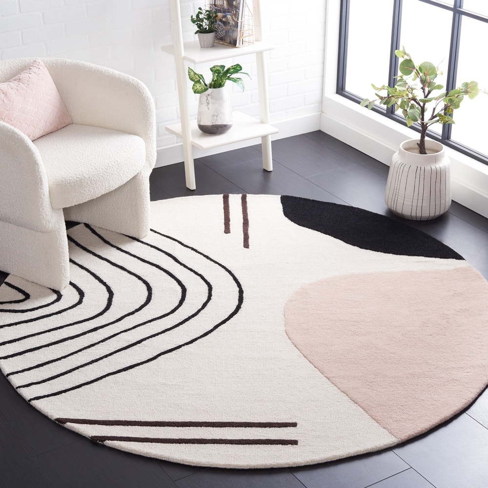 SAFAVIEH Handmade Rodeo Drive Abigayle Mid-Century Modern Wool Rug