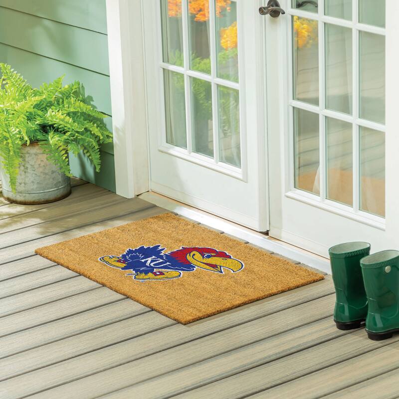University of Kansas Full Color Indoor/Outdoor Coir Mat - 36" x 24"