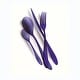 preview thumbnail 11 of 9, Mepra Uno Flatware Set - 24 Pieces Amethyst