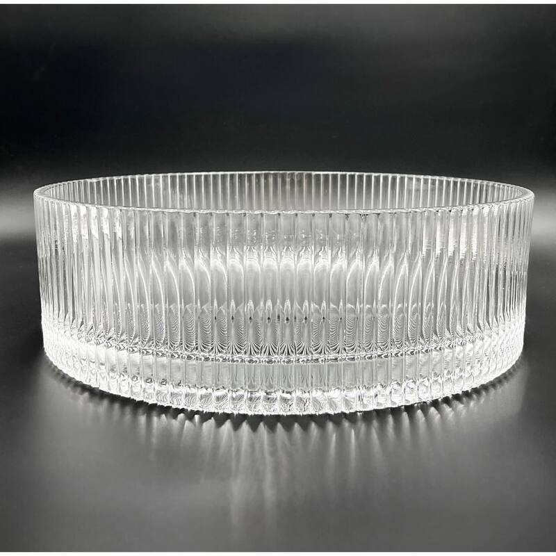 Cowrie Tempered Glass Circular Vessel Bathroom Sink