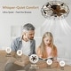 preview thumbnail 26 of 191, 16.5"/18.5"/20"/23.6"/24"/28" Vintage Distressed White Low Profile Caged Ceiling Fan with Light and Remote (7/6/5/3-Blade)