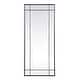 preview thumbnail 1 of 9, Elegant Lighting MR3FL3070 Viola 30" W x 70" H Rectangular Framed Black