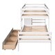 preview thumbnail 26 of 28, Twin over Twin Loft Bunk Bed with Drawers and Ladder