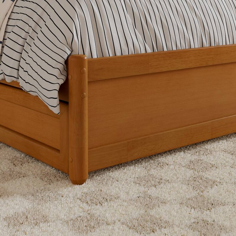 Malta Platform Bed with Panel Footboard and Storage Drawers
