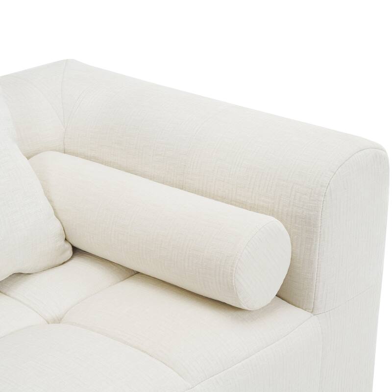 101.2" Chenille Modular Sectional Sofa with Deep Seating, Free-Combined Design and High-Density Foam Construction
