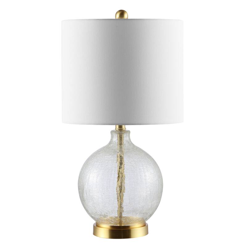 SAFAVIEH Lighting 22-inch Lovell Glass Table Lamp - 11" x 11" x 22"