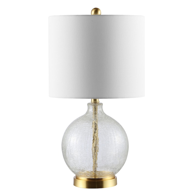 SAFAVIEH Lighting Sanela 22-inch Glass Table Lamp - 11" x 11" x 22" - 12Wx12Dx23H