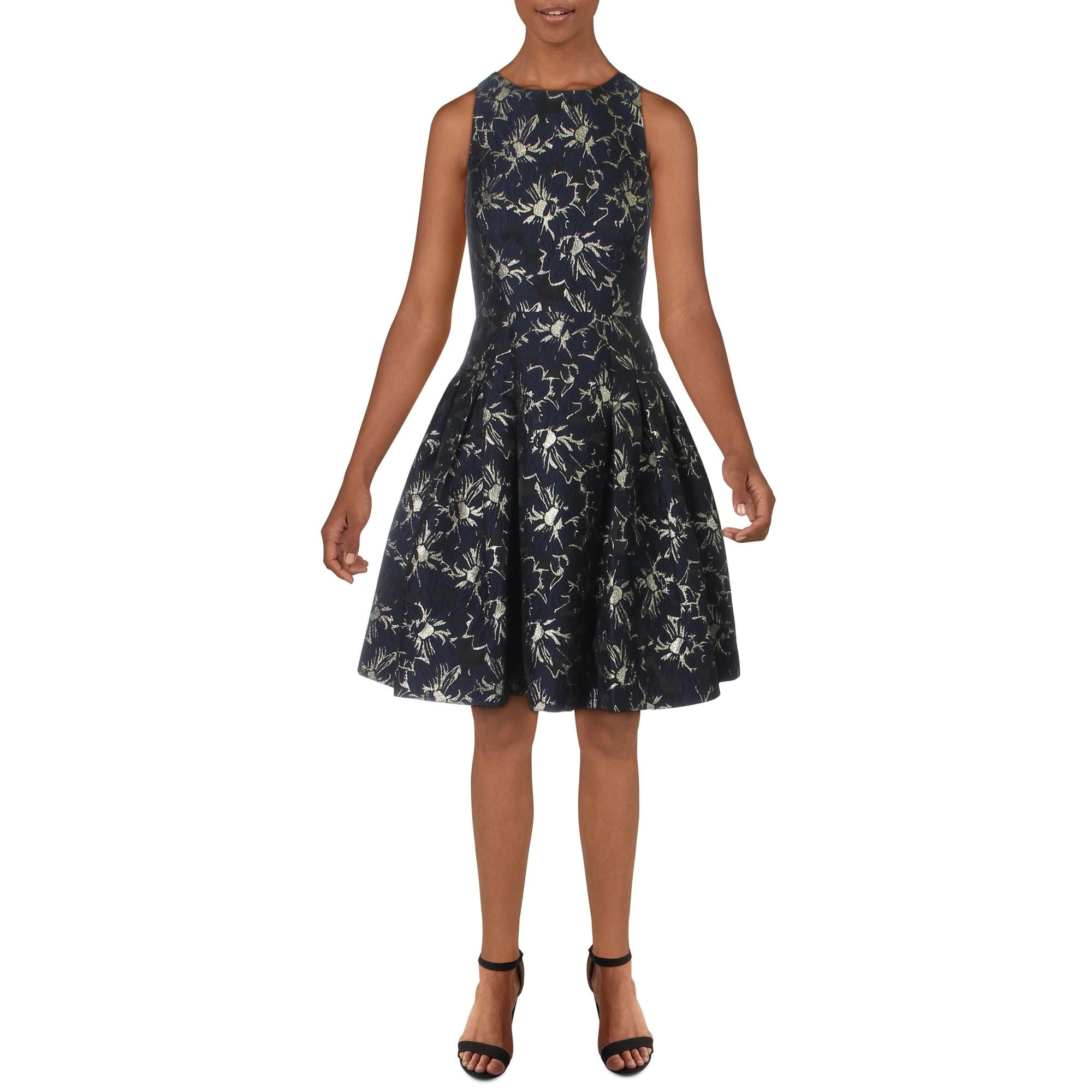 metallic gold cocktail dress