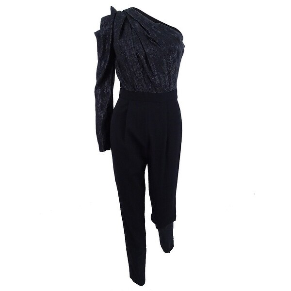 black shimmer jumpsuit