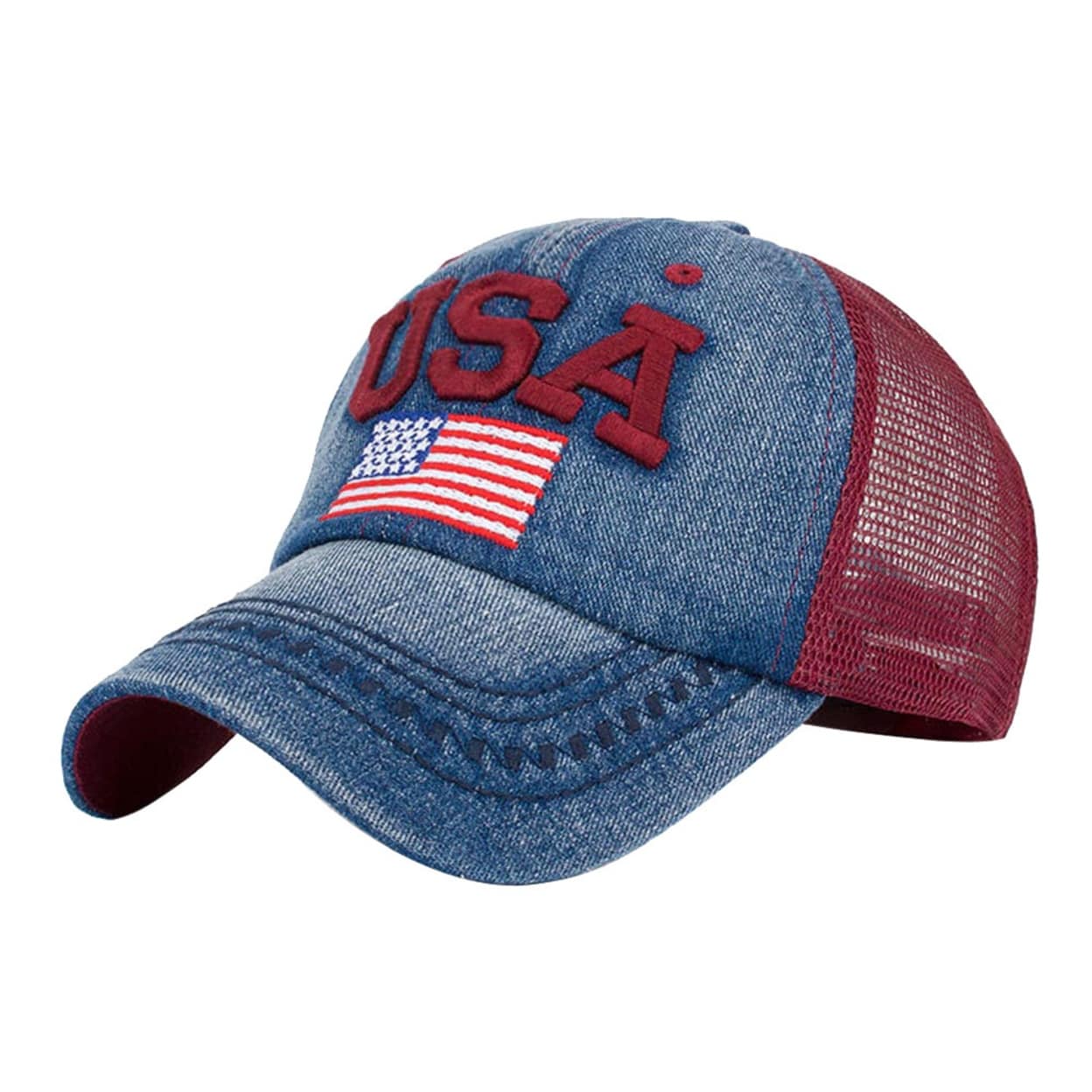 Shop Women American Flag Baseball Cap Unisex Snapback Hip Hop Flat Hat On Sale Overstock 31788230