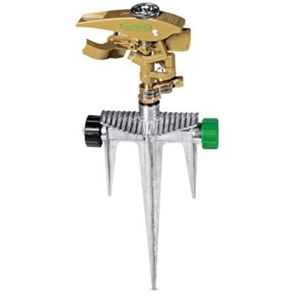 Fiskars 539476 Green Thumb Metal Pulsating Spike Sprinkler