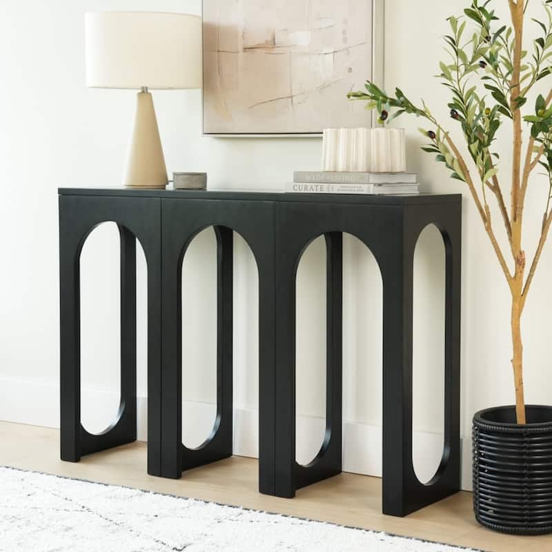 Plank and Beam Aria Solid Wood Console Table - 47" - Black