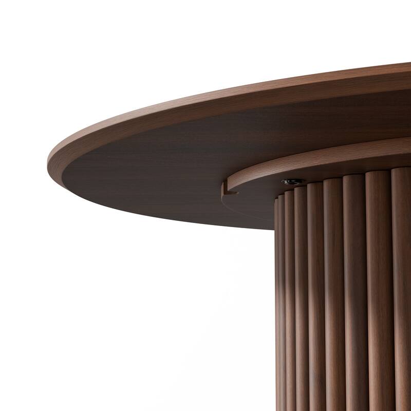 Solid Wood 46'' Round Dining Table for 4 People Nordic style - 46*30