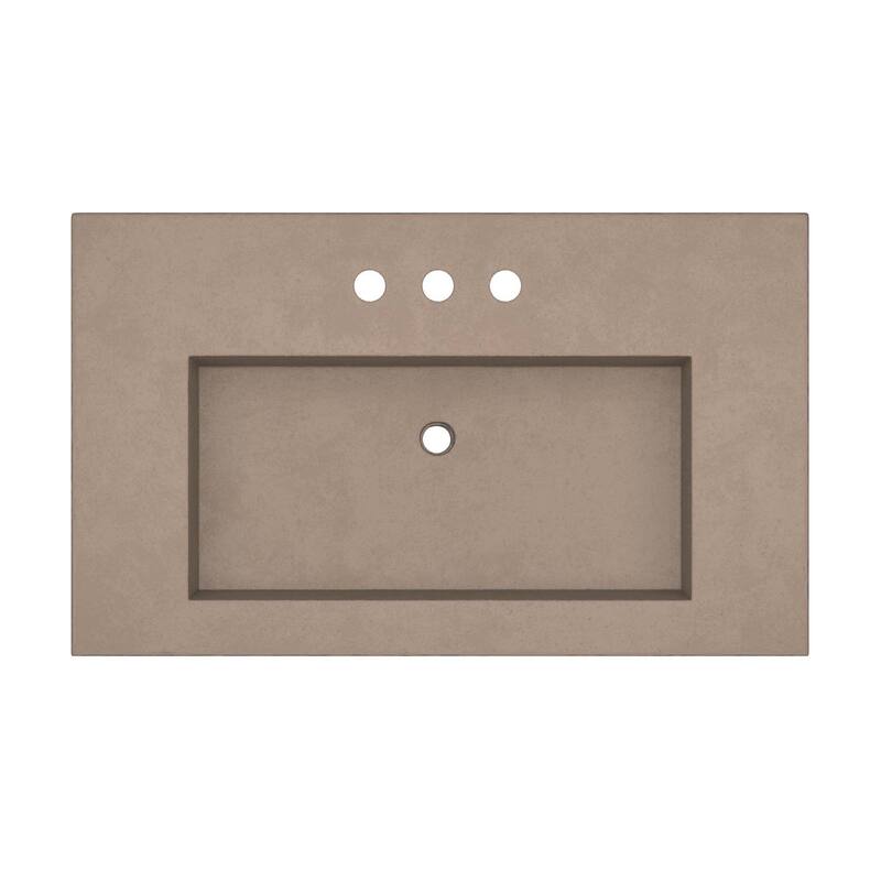 Native Trails NSVT36 Capistrano 37" NativeStone Vanity Top with 3