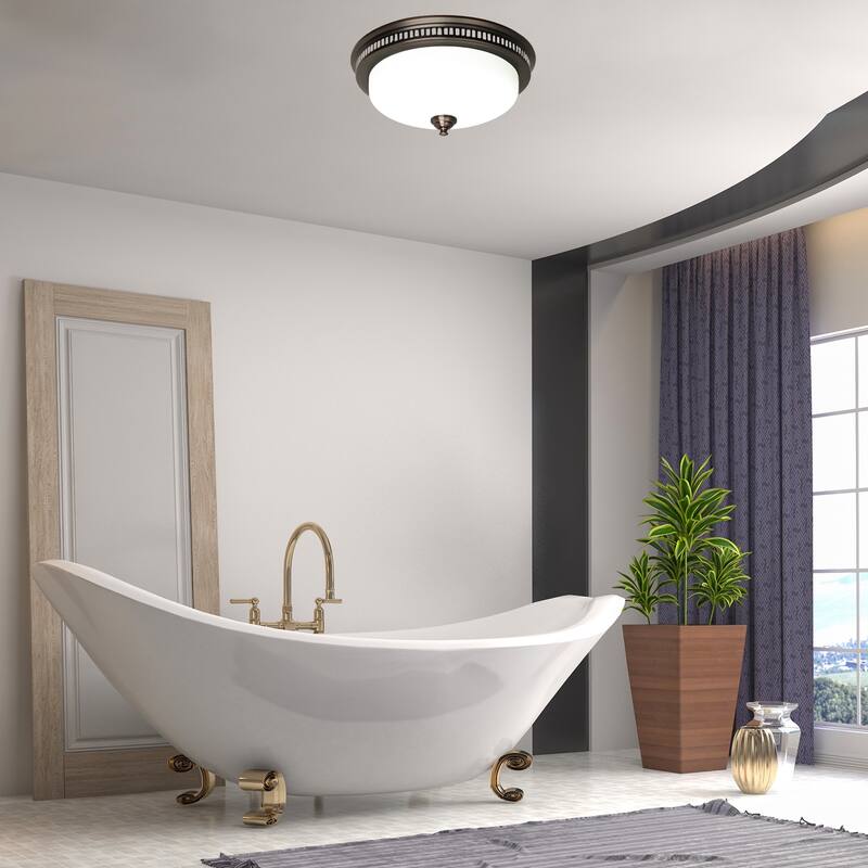 Ultra Quiet Bathroom Exhaust Fan with LED Light and Nightlight 110CFM 1.5 Sone Oil Rubbed Bronze Finish