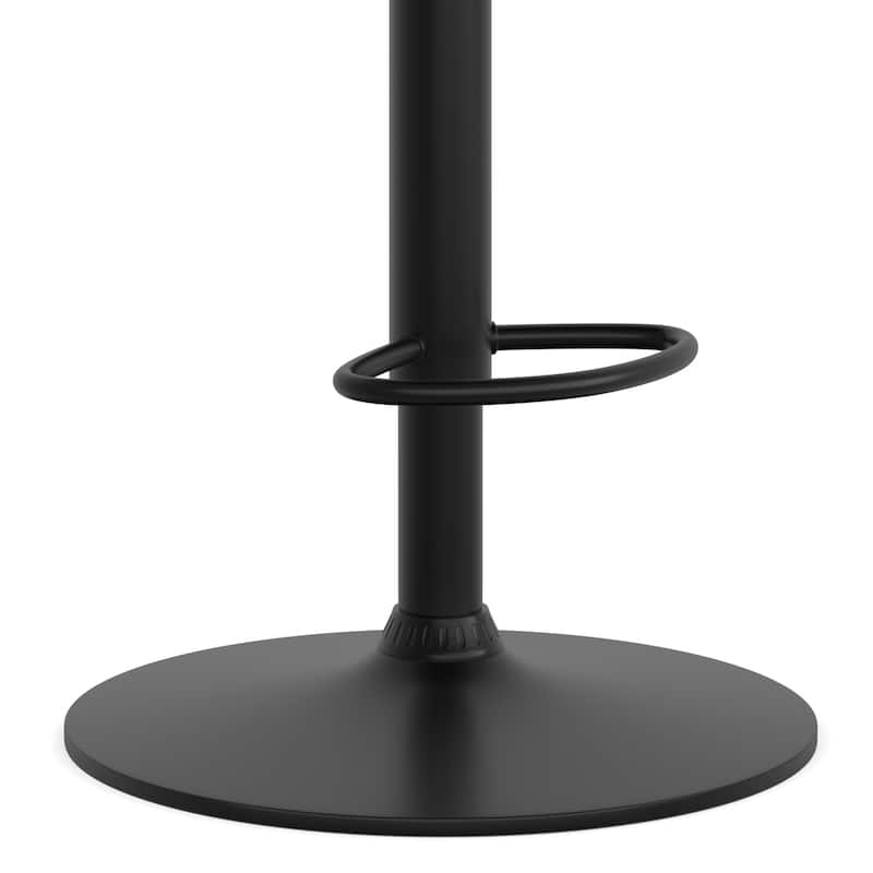 WYNDENHALL Annie Mid Century Modern Adjustable Bar Stool - 20.5"D x 19.7"W x 36.22 - 44.09 "H