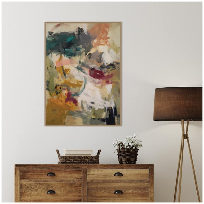 Kate and Laurel Painted Storm No. 1 by Amy Lighthall Framed Canvas Wall Art Print