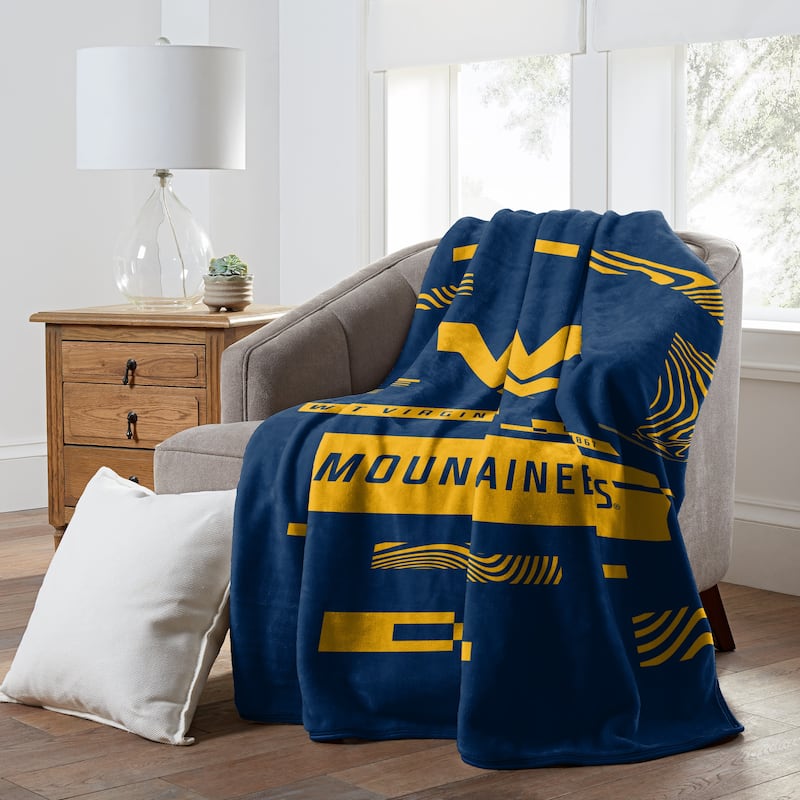NCAA West Virginia Mountaineers Digitize Raschel Throw Blanket