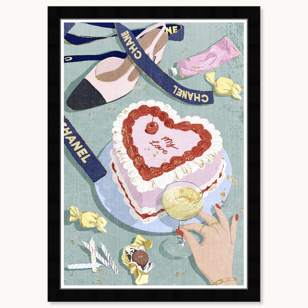 Wynwood Studio Celebration Essentials Framed Trendy Fashion Kitchen Art Prints