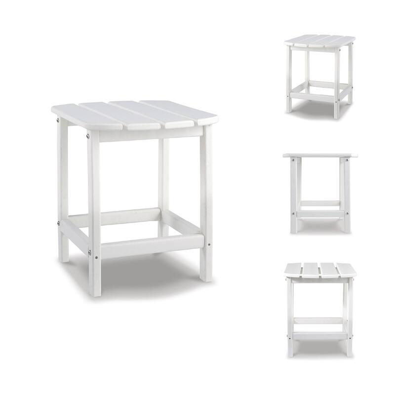 Signature Design by Ashley Sundown Treasure Outdoor Poly All Weather Rectangular End Table