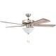 preview thumbnail 3 of 6, Prominence Home Elk Mountain 52-inch Brushed Nickel LED Ceiling Fan