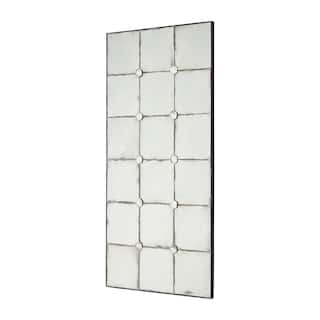 Furniture Classics Aces Iron Rectangular Wall Mirror - Black