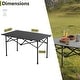 preview thumbnail 8 of 13, Aluminum Roll-Up Camping Table w/Bag for Outdoor/Travel
