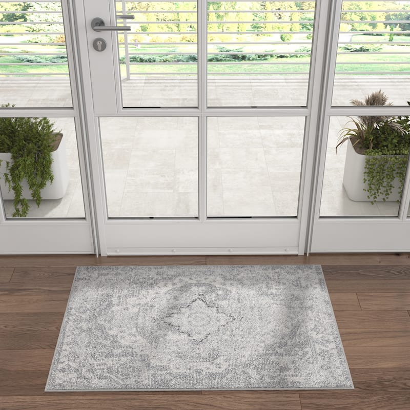 Gematria Bohemian & Eclectic Medallion Indoor Area Rug