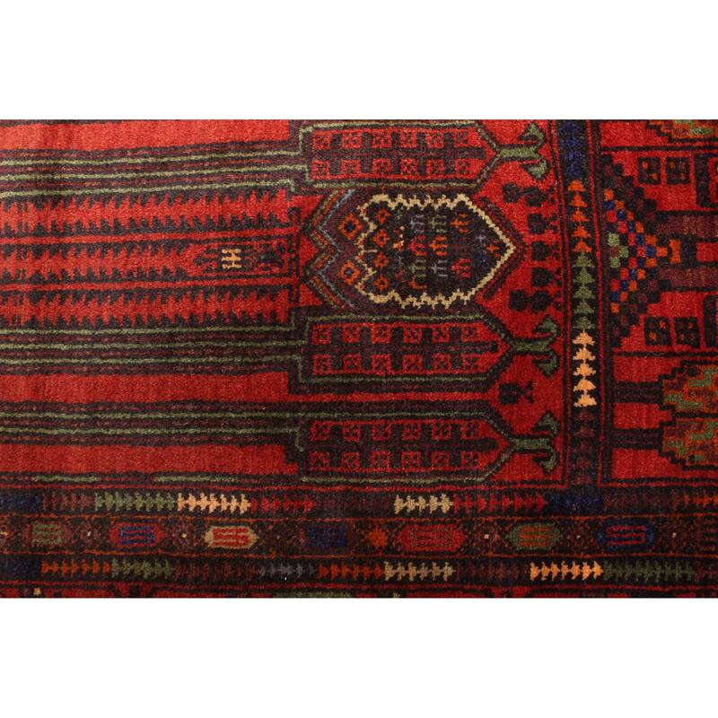 ECARPETGALLERY Hand-knotted Teimani Red Wool Rug - 2'8 x 4'0