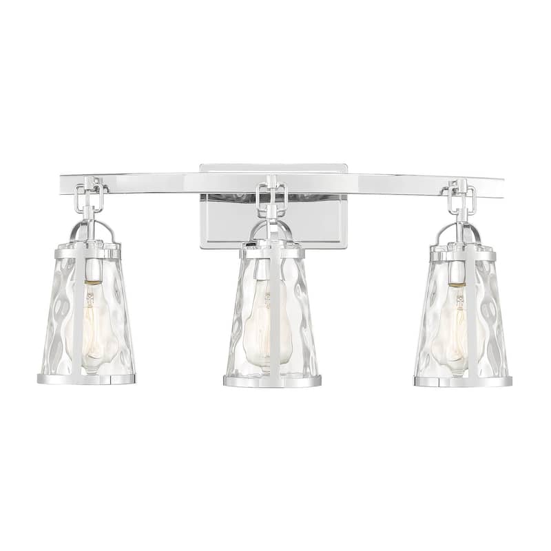Savoy House Albany 3 Light 24" Wide Bathroom Vanity Light - Polished Chrome