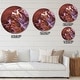 preview thumbnail 4 of 7, Designart 'Light in Antelope Canyon' Oversized Modern Wall CLock