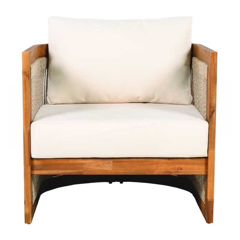 Premium Acacia Wood Outdoor Club Chair