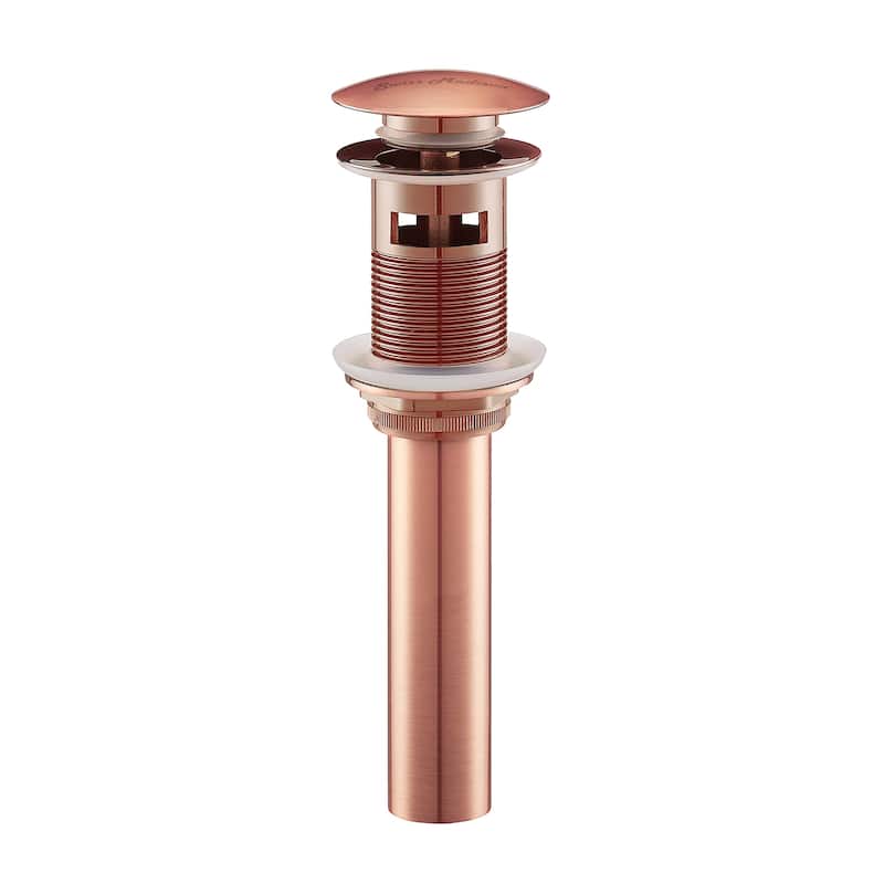 Residential Pop Up Sink Drain 1.75 In Rose Gold - 2.6" x 1.25" 8.05"
