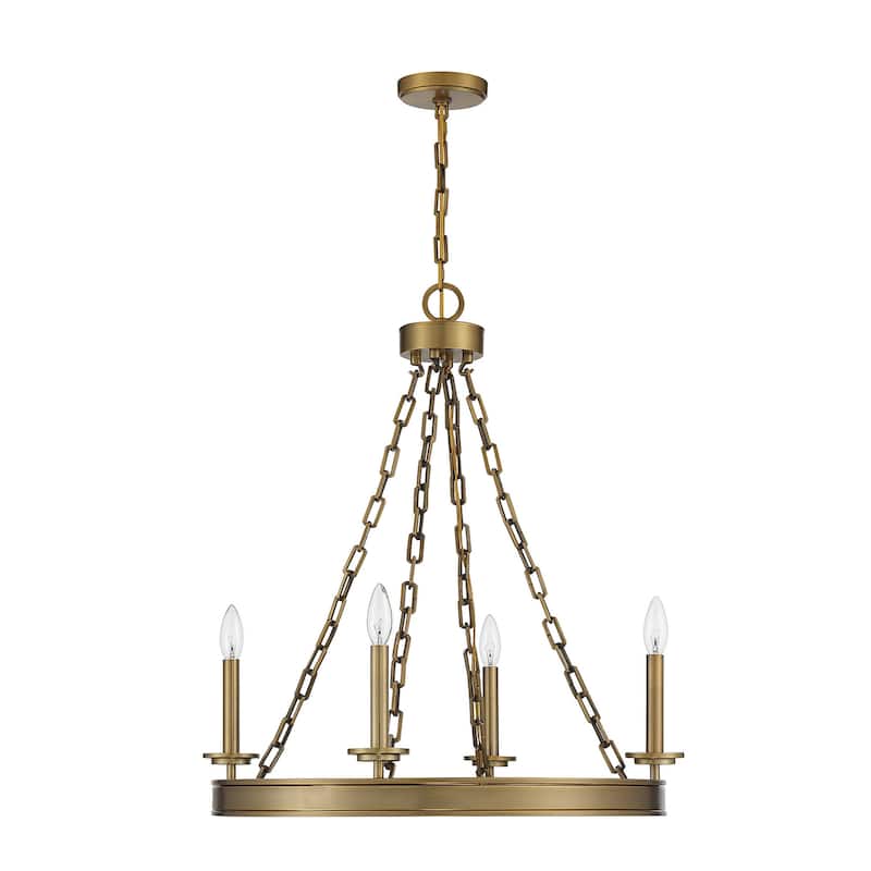 Savoy House Seville 4 Light 25" Wide Taper Candle Chandelier