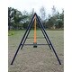 preview thumbnail 6 of 7, Two Station Swing Set for Children Double the Outdoor Fun - 102"L x 74"W x 71"H