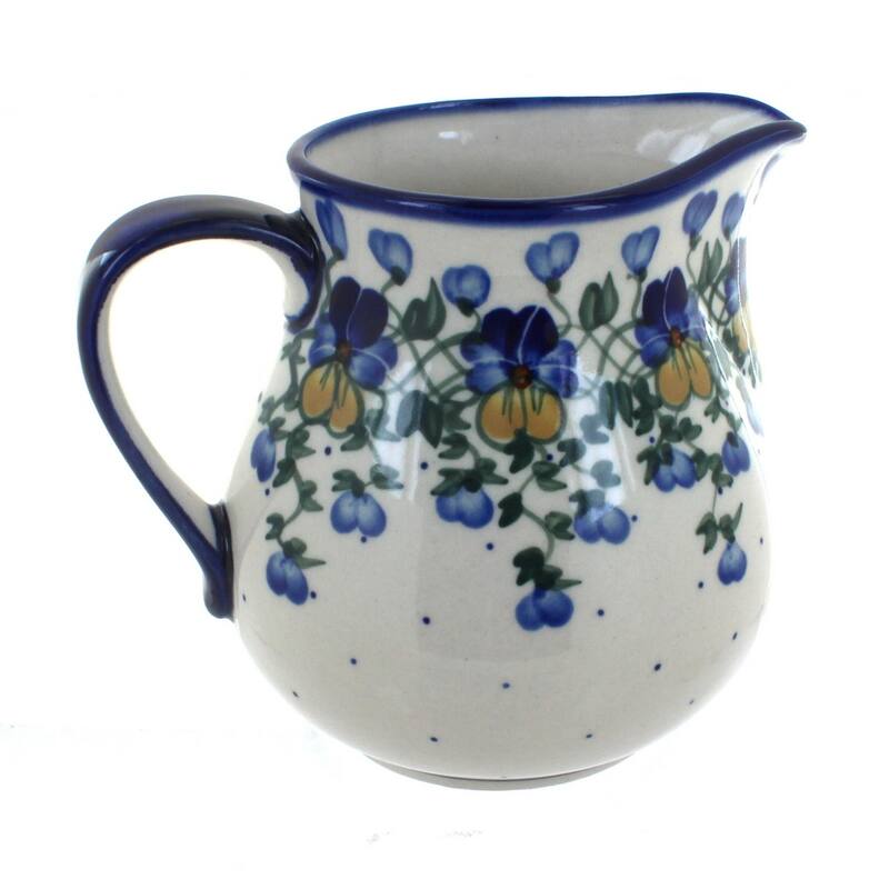 Blue Rose Polish Pottery 7C WR Unikat Pitcher