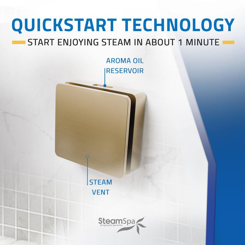 Oasis Series 9000-Watts Steam Generator with Continuous Steam Plus Easy Touch Pad and Auto Drain