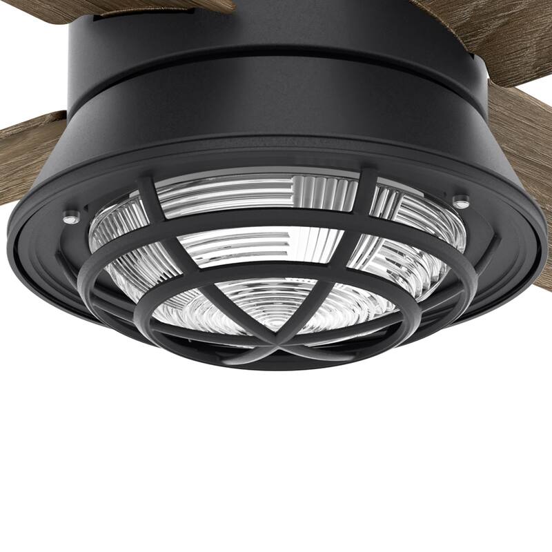 Casablanca 54" Seafarer Outdoor Ceiling Fan with LED Light Kit and Wall Control - Nautical - Coastal - DAMP RATED!