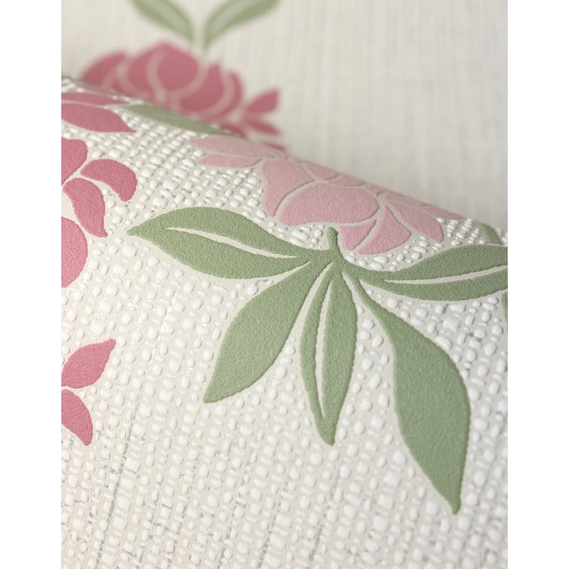 Fine Decor Aisla Pink Wisteria Wallpaper