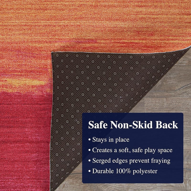 Dream Decor Rugs Color Arch Dessert Multicolor Non Skid Area Rug